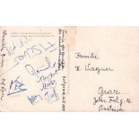 Bled - Zagreb - Belgrad 1959. Postkarte mit handschriftlichem Gruß und Adresse sowie die 8