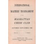 New York 1918. Helms, Hermann. (Editor) International Masters' Tournament of the Manhattan Chess