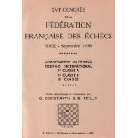 Nizza 1938. Constantin, G. und B. Reilly. XVIe Congrès de la Fédération Française des Echecs