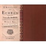 Philidor, A. D. (François André Danican) L'Analyze des Echecs: Contenant Une Nouvelle Methode Pour
