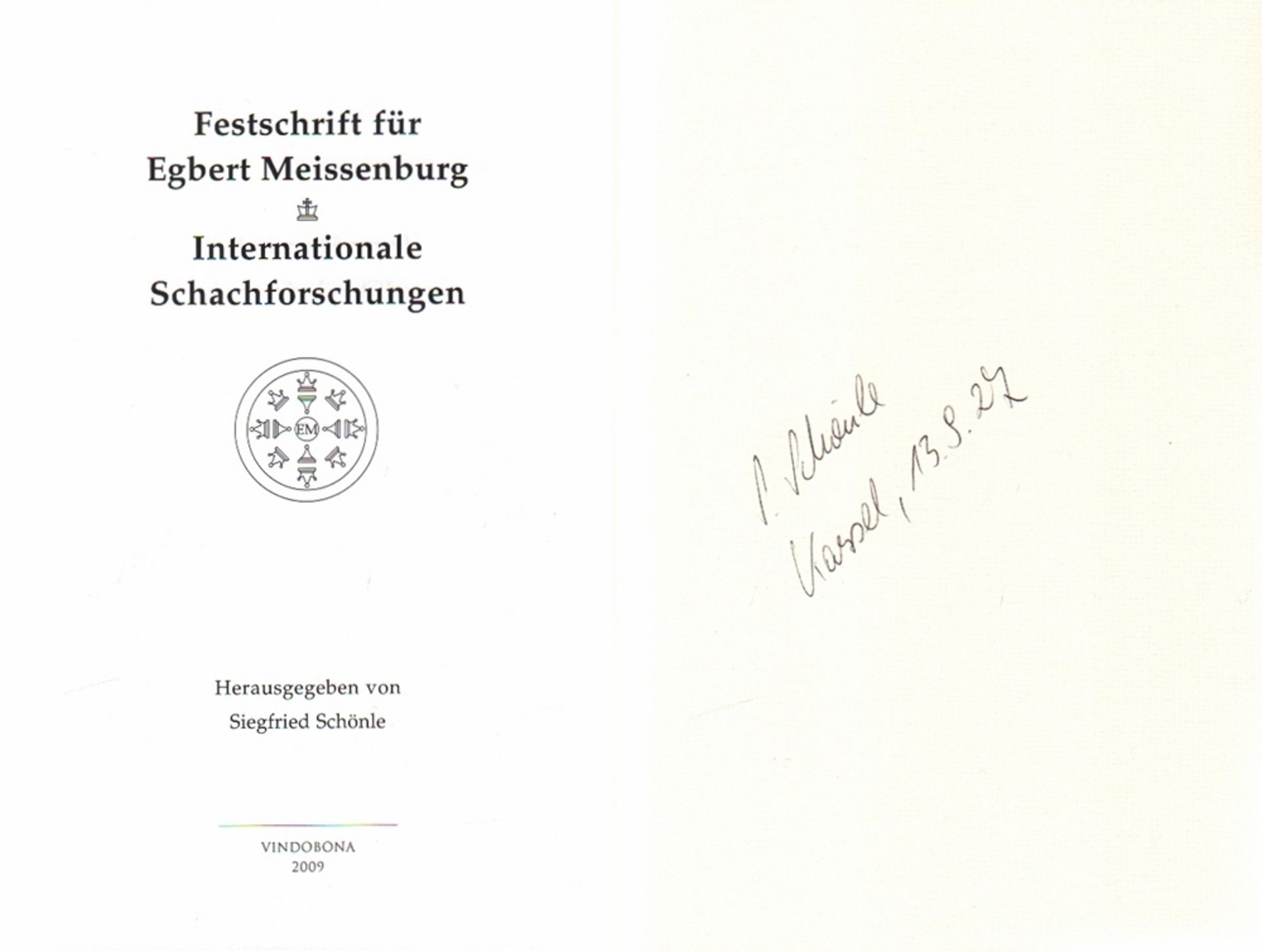 Meissenburg. Schönle, Siegfried. (Hrsg.) Festschrift für Egbert Meissenburg. Internationale