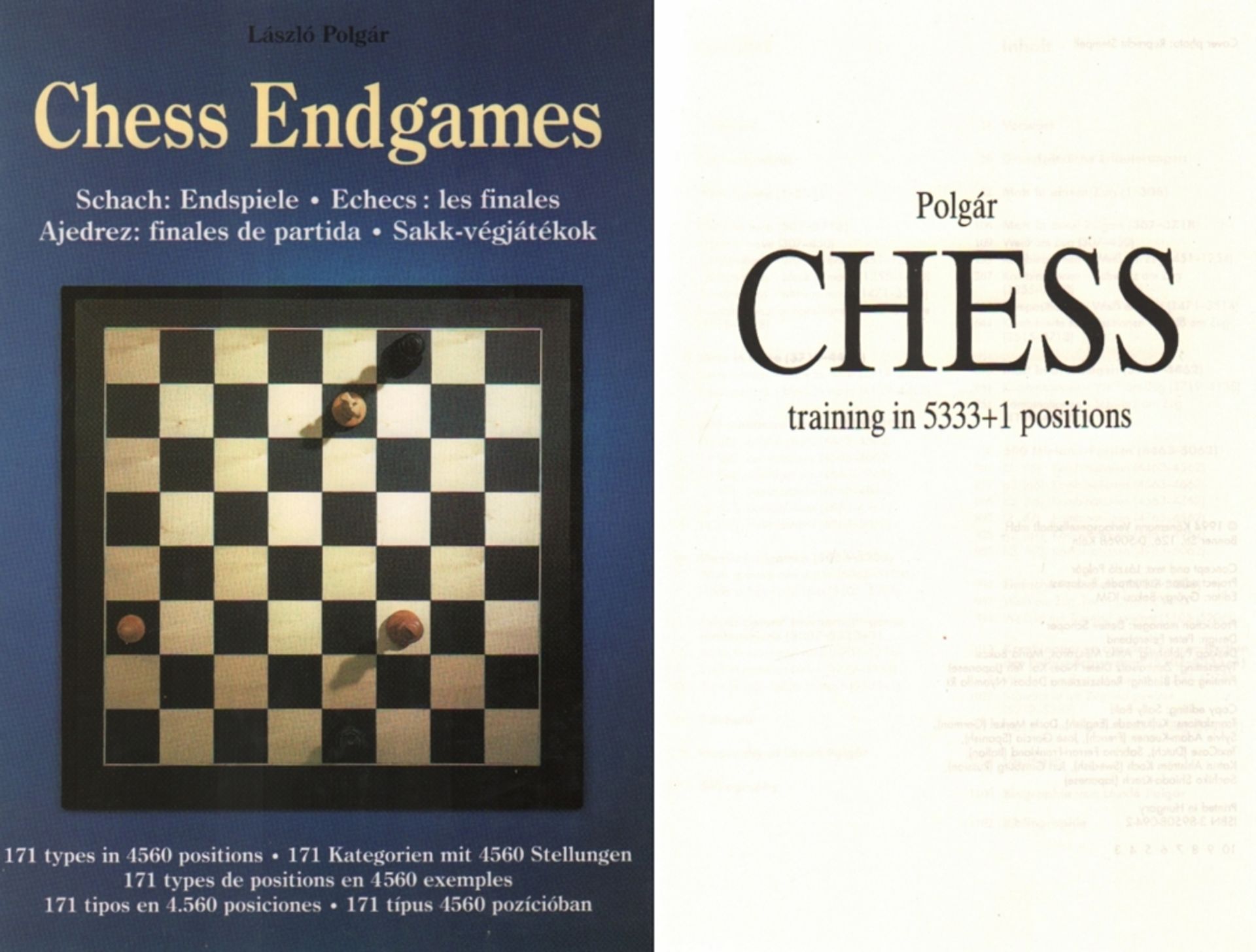 Polgár, László. Endgames. (Umschlagtitel: Chess Endgames. Schach: Endspiele ... 171 Kategorien mit