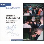 Kramnik – Adams. Eintrittskarte für „Schach der Großmeister ’98 Wladimir Kramik – Michael Adams“