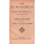 Oeynhausen 1922. Dimer, J., W. Schlage und O. Zander. (Hrsg.) Der 22. Kongress des Deutschen