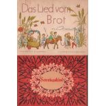 Kinderbuch. Bergmann, Walter. Das Lied vom Brot. Berlin u. a., Atlantis, 1938. Quer 4°. Mit 11