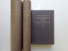 Mauthner - Wörterbuch Philosophie 3Bd