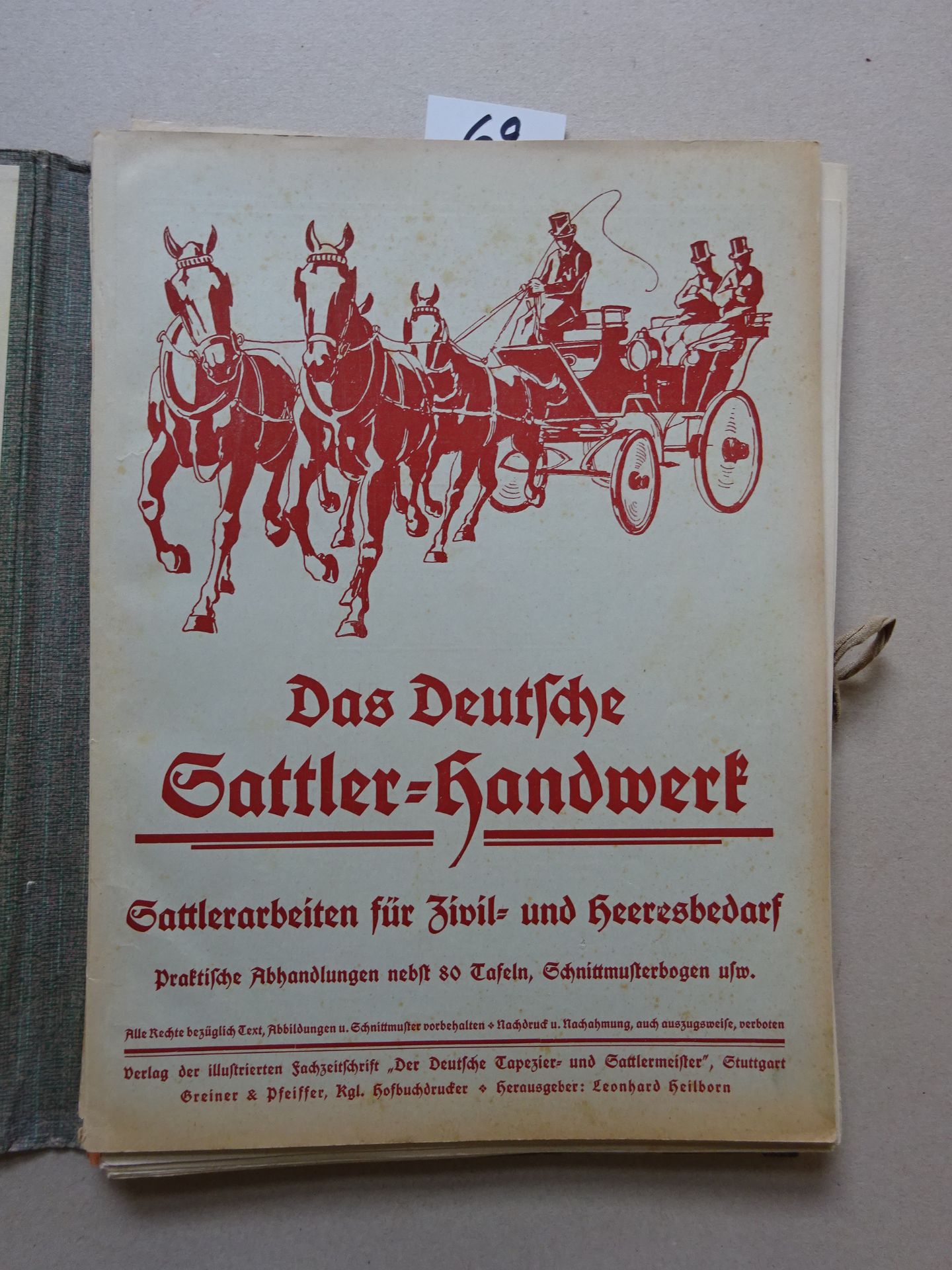 Sattler-Handwerk, 1916 - Bild 2 aus 6