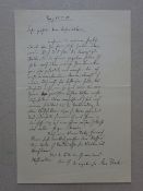 Brod - Brief an Chefredakteur, 1908