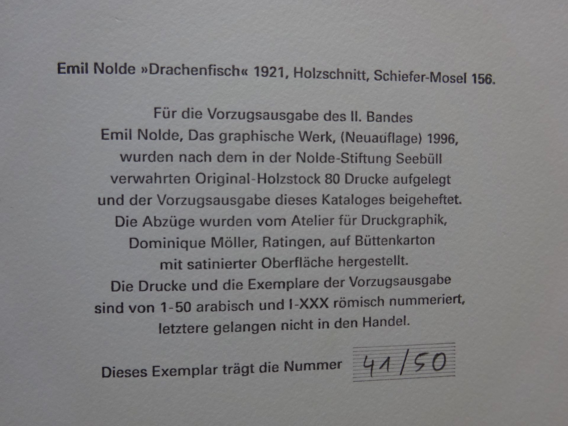 Schiefler - Emil Nolde Bd. II - Image 3 of 6