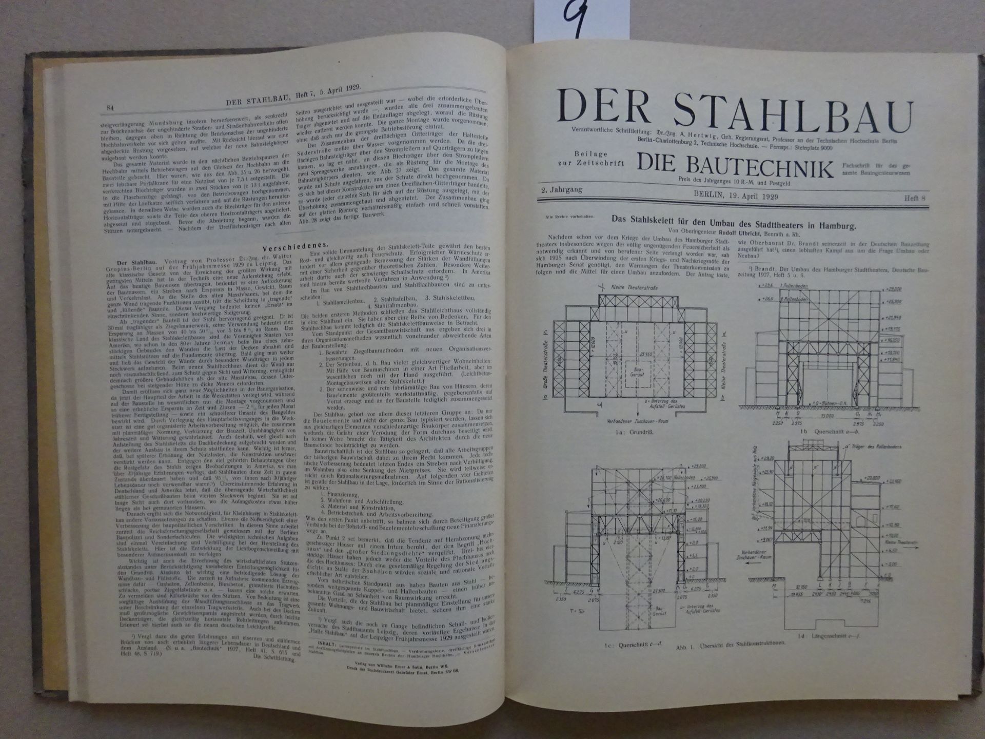 Der Stahlbau 8 Bde. - Bild 2 aus 4