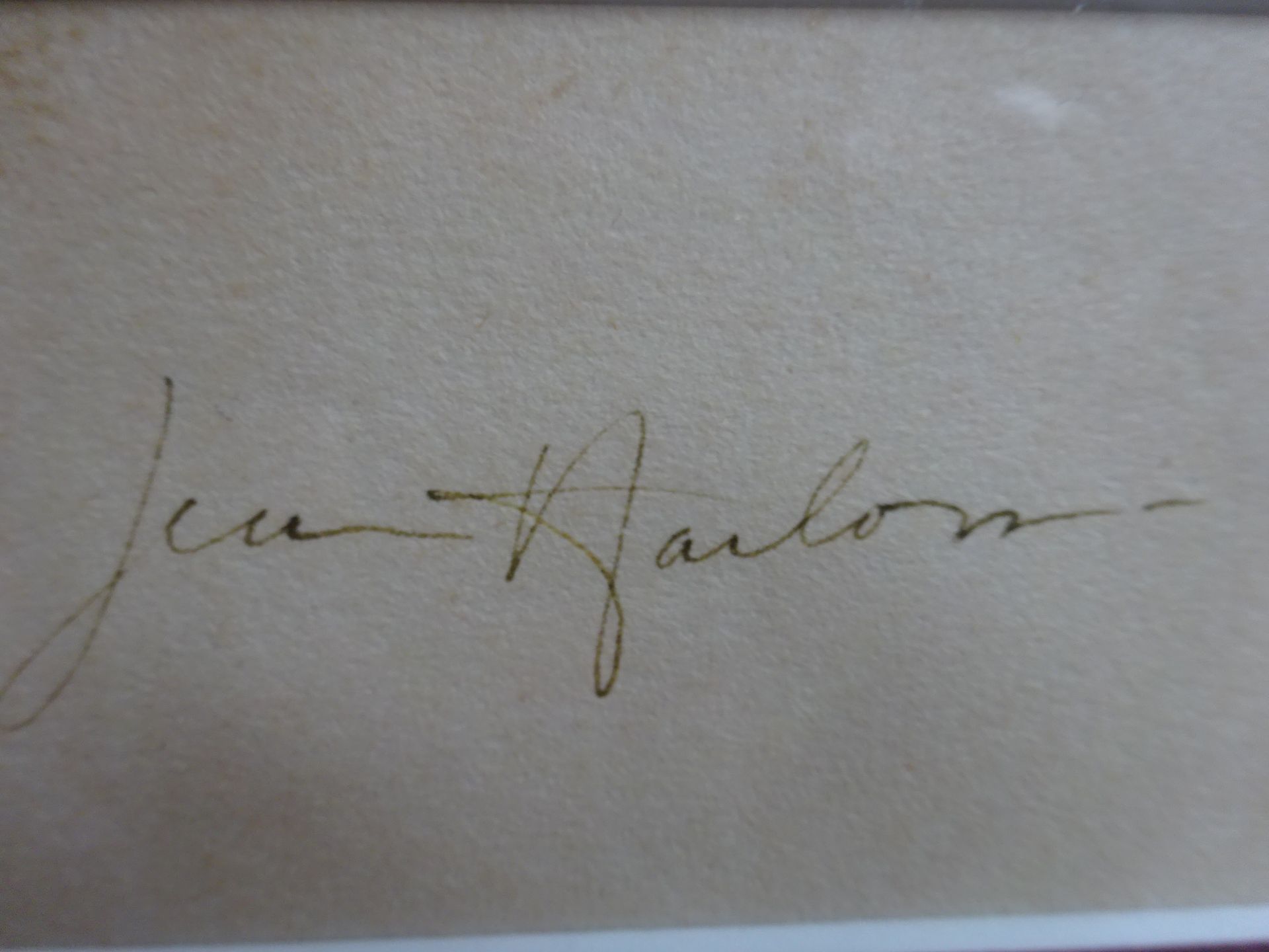 Jean Harlow Fotografie u. Signatur - Bild 2 aus 5