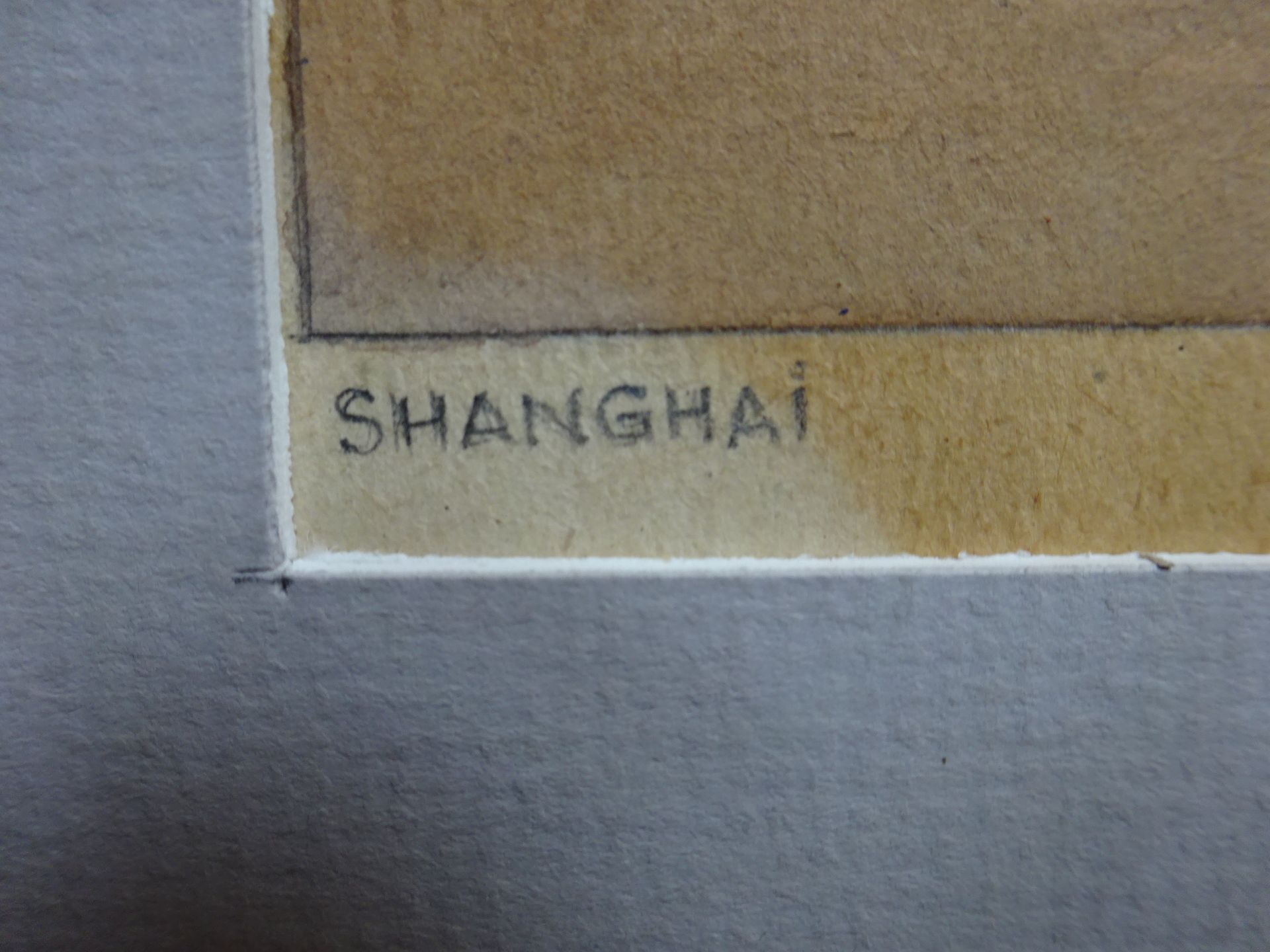 Shanghai Aquarell, um 1880 - Bild 6 aus 6