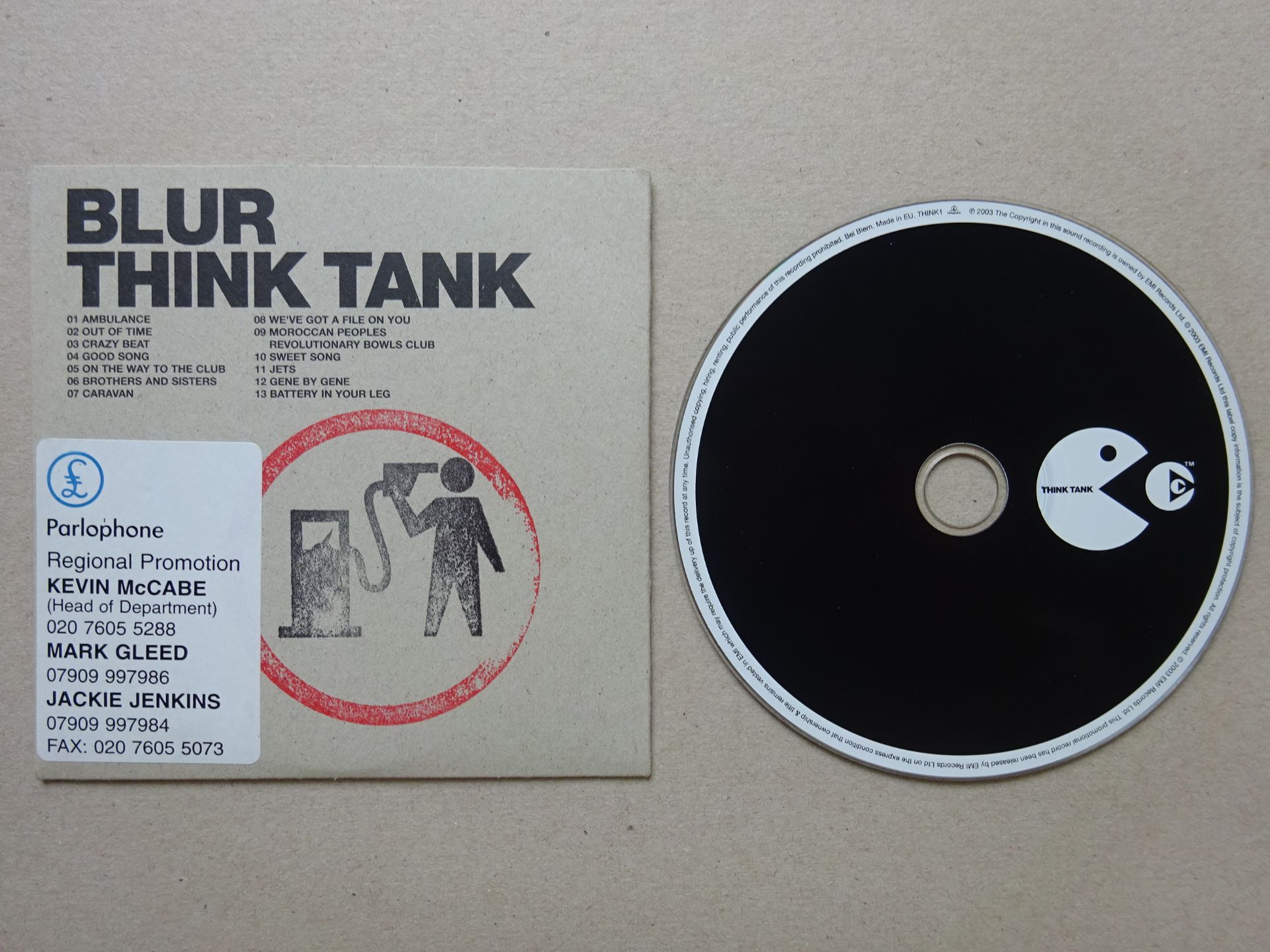 Banksy - Blur Think Tank Promo CD - Bild 2 aus 3