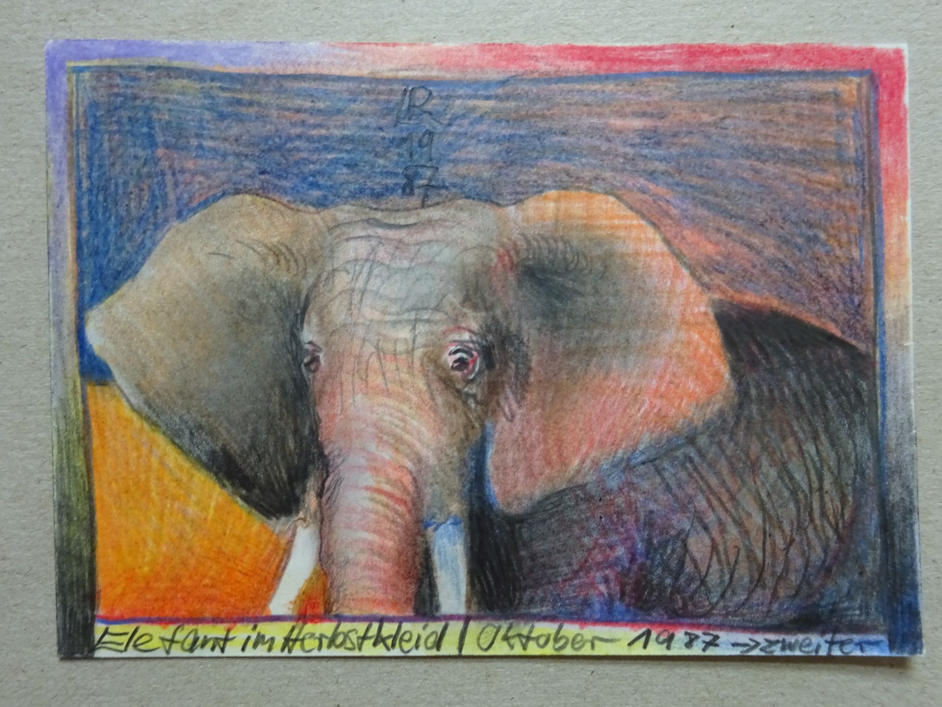 Leiß - Elefant (Postkarte) - Bild 2 aus 3