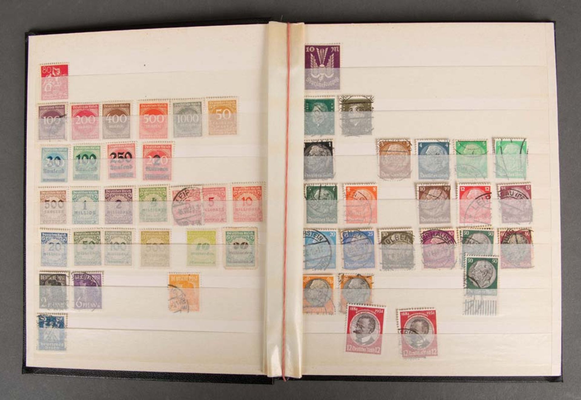 Konvolut Briefmarken, Deutsches Reich mit verschiedenen III. Reich Militärmarken