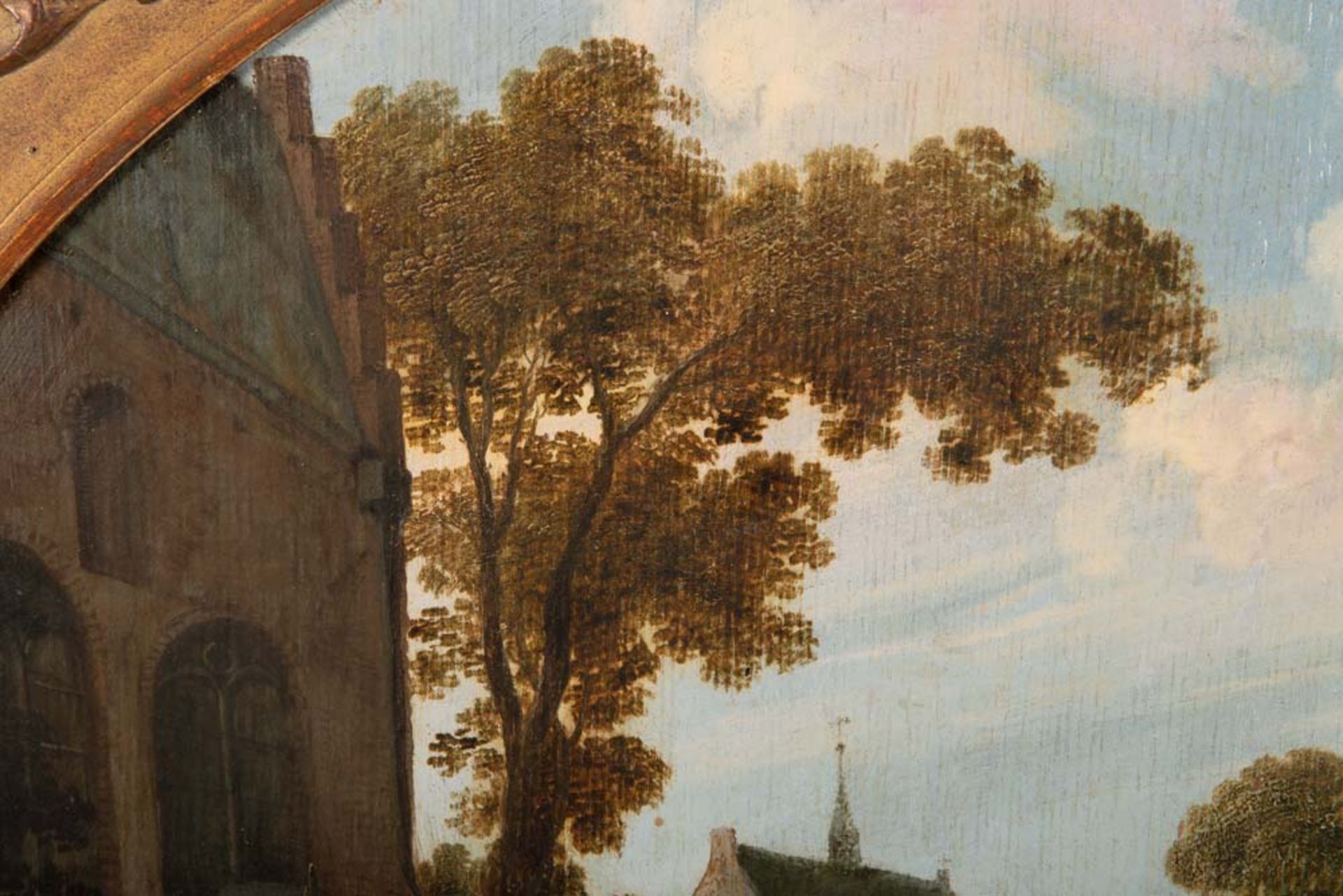 Joost Cornelisz Droochsloot (1586-1666). Armenspeisung vor einer Kirche mit zahlreichen - Bild 5 aus 8