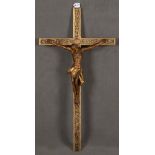 Kruzifix. Italien 18. Jh. Holz, geschnitzt, auf Kreidegrund farbig gefasst, H=60 cm bzw. 86 cm.