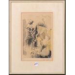 Georges Braque (1882-1963). „Torero“ von 1955. Colorierte Offset Lithografie, re./u./sign., hi./