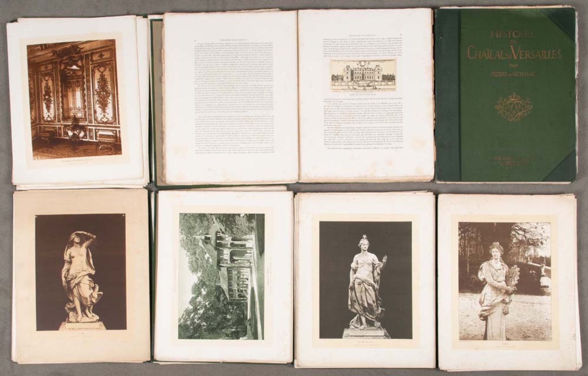 Sechs Bände Histoire de Chateau de Versailles par Pierre de Nolhac, Societé Edition Artistique,