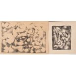 Yves Jobert (1930). Zwei abstrakte Kompositionen. Lithographien, Erstabzug bzw. 10/15, re./u./sign.,