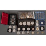 Konvolut Münzen, meist Euro-Währung und kanadische Dollar-Münzen, u.a. Silber.