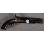 Englische Perkussionspistole für die East Indian Company um1850 hergestellt, Signatur verputzt,