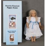 Annette Himstedt. Deutsch 20. Jh. Puppe „Jule“, im Original-Karton und mit Zertifikat, H=56 cm. **