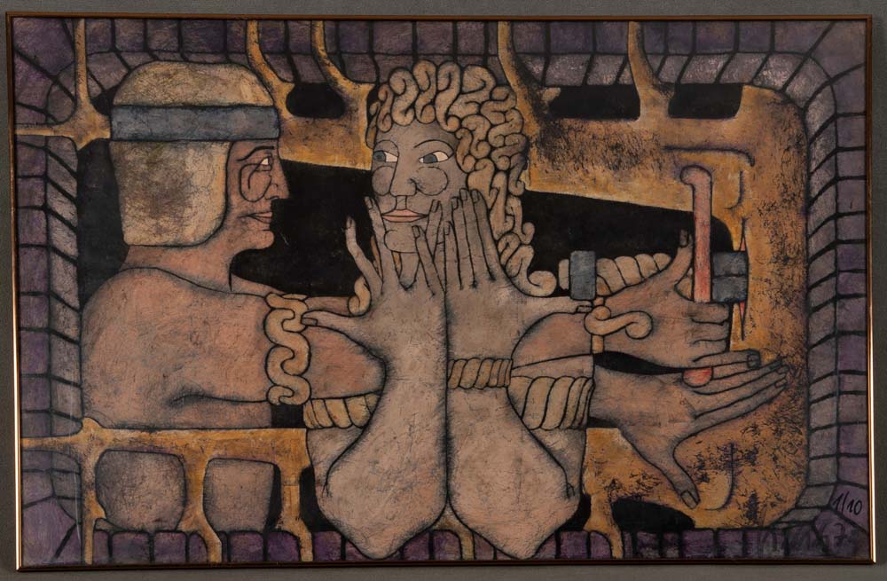 Walter Gillich (1920-2000). Drei Szenen aus der Mythologie. Farblithographie, zwei re./o., eine - Image 2 of 4