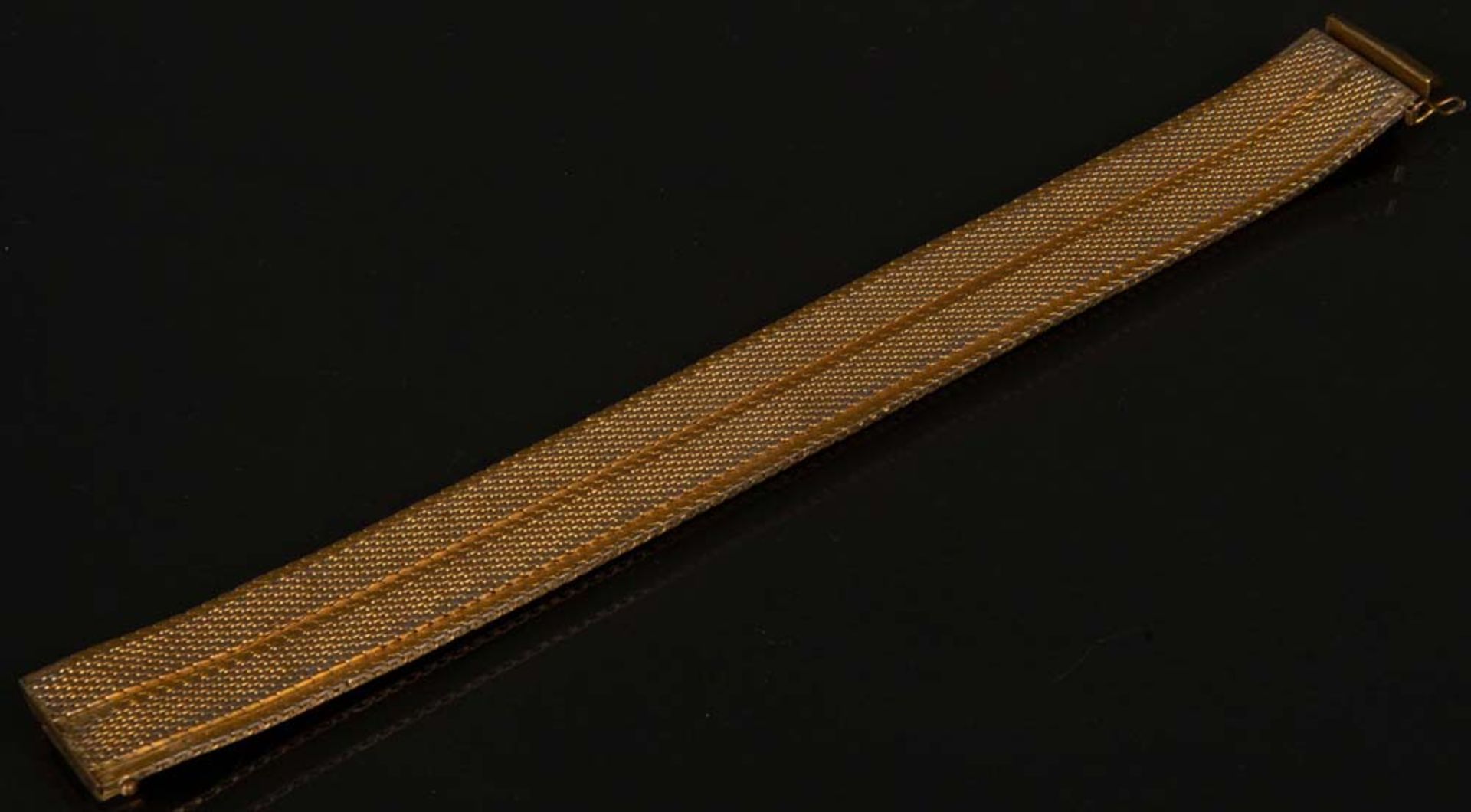 Gliederarmband. 18 ct Gold, ca. 62 g.