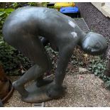 Gregor Kruk (1911-1986). „Am Brunnen“. Bronze, am Sockel sign., mit Original- Rechnung von Kunst und