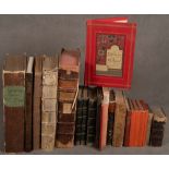 Konvolut von 20 Büchern aus dem 18. und 19. Jahrhundert, darunter Bibliographia Bartholomäus