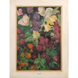 Hans Fähnle (1903-1968). Blumenstillleben. Öl/Malkarton, re./u./sign., gerahmt, 61 x 41 cm. **