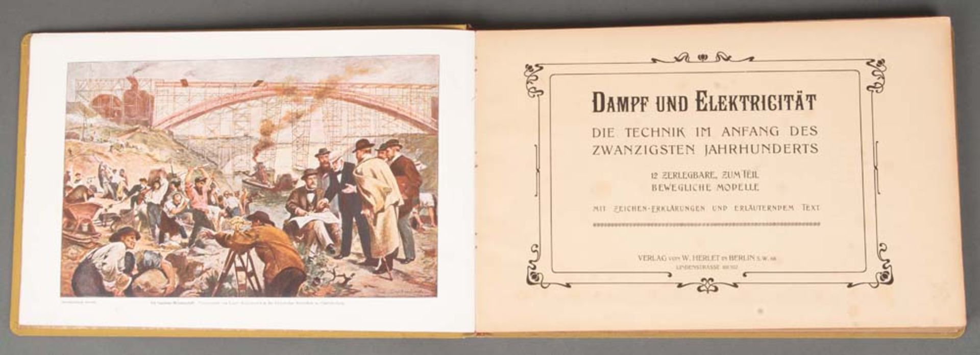 Buch. Dampf und Elektricität Die Technik im Anfang des XX. Jahrhunderts. Berlin um 1900. Herlet