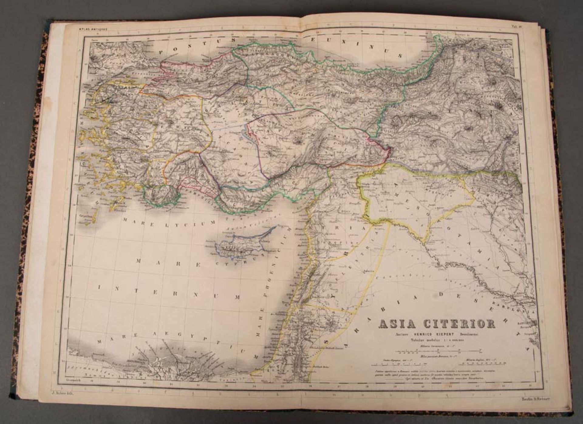 Heinrich Kiepert „Atlas Antiquus - Zwölf Karten zur Alten Geschichte“, Berlin, 1860.