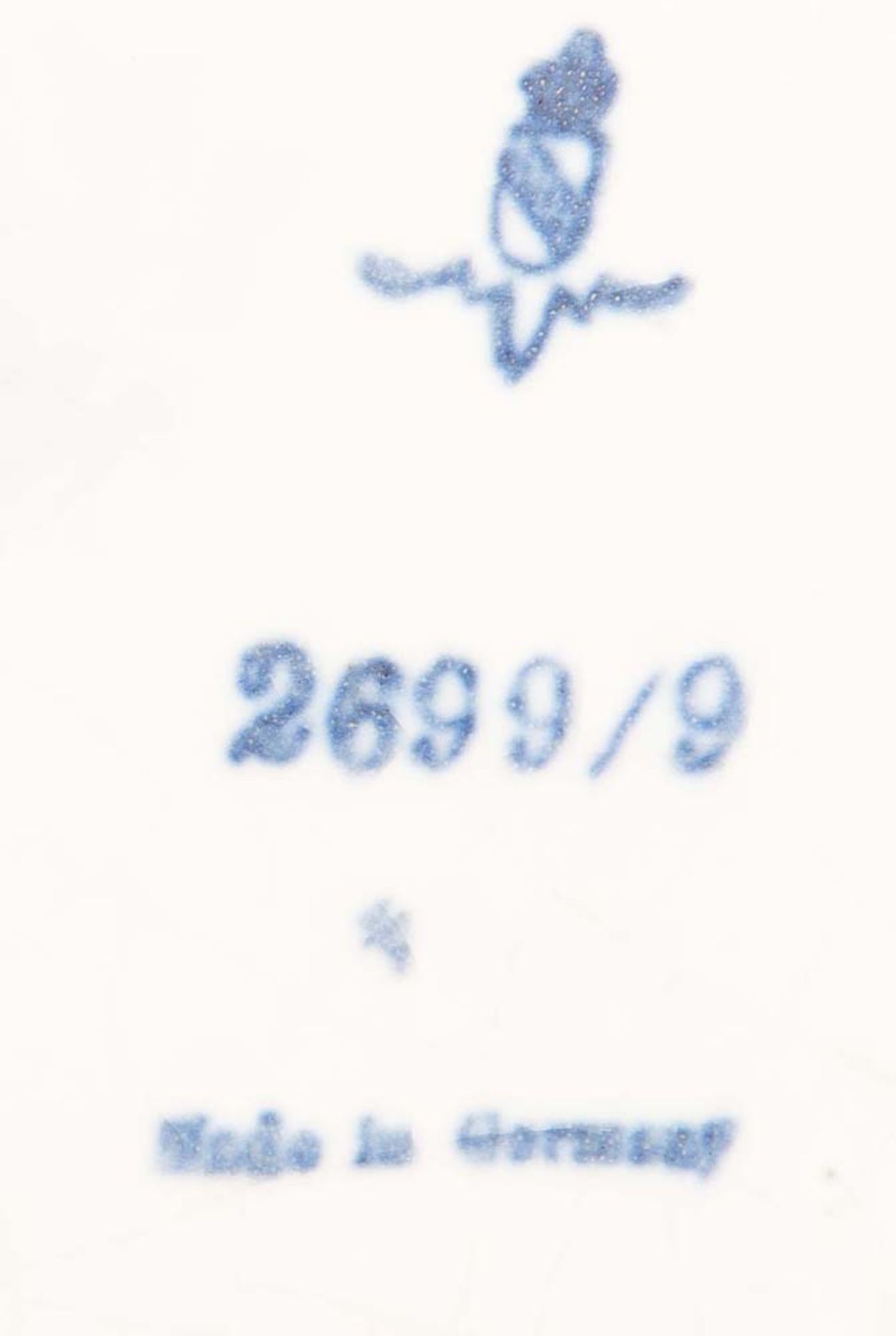 Bowlengefäß. Karlsruher Majolika 20. Jh. Irdengut, bunt bemalt, glasiert, Nr. 2699/9, H=29 cm, D= - Bild 2 aus 3