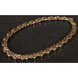 Collier. 18 ct Gold, ca. 60 g.