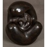 Walter Fischer (1901-1979). Mutter mit Kind. Bronze, verso sign., H=48 cm.