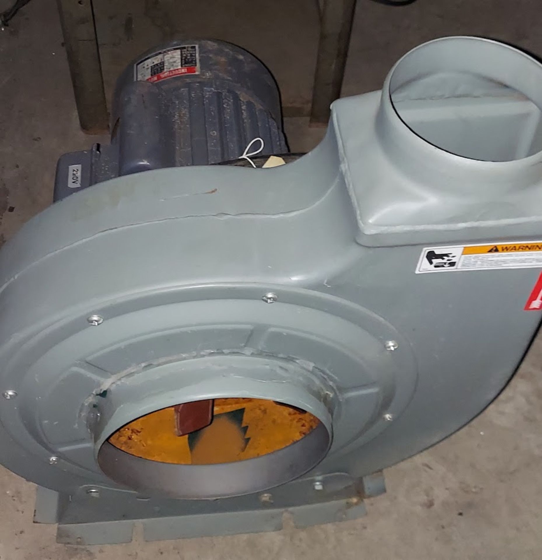 Dust Collector Fan Blower, Motor is 2HP 110/220 1ph - Image 2 of 2
