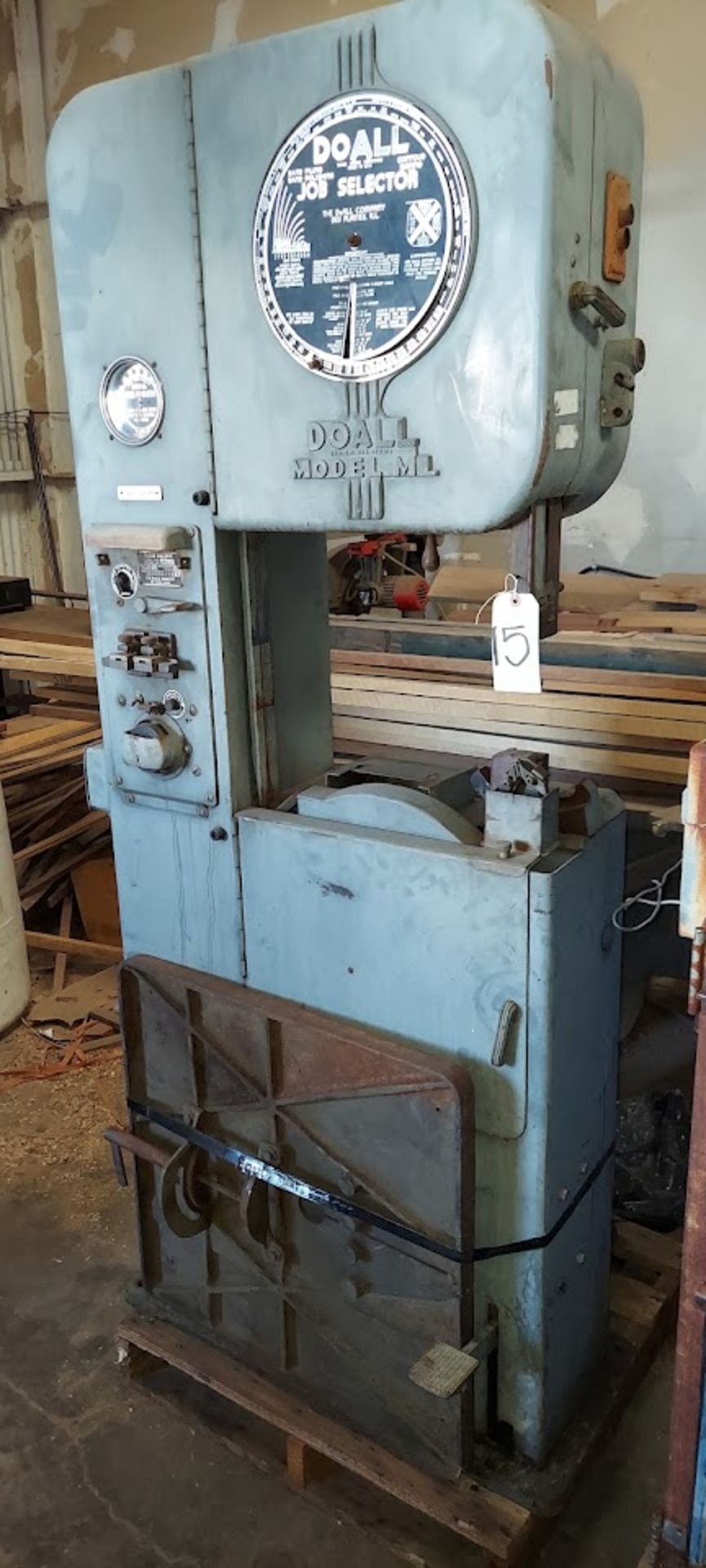 Doall 16" Metal Cutting Bandsaw, Model ML, 115 Volt - Bild 2 aus 5