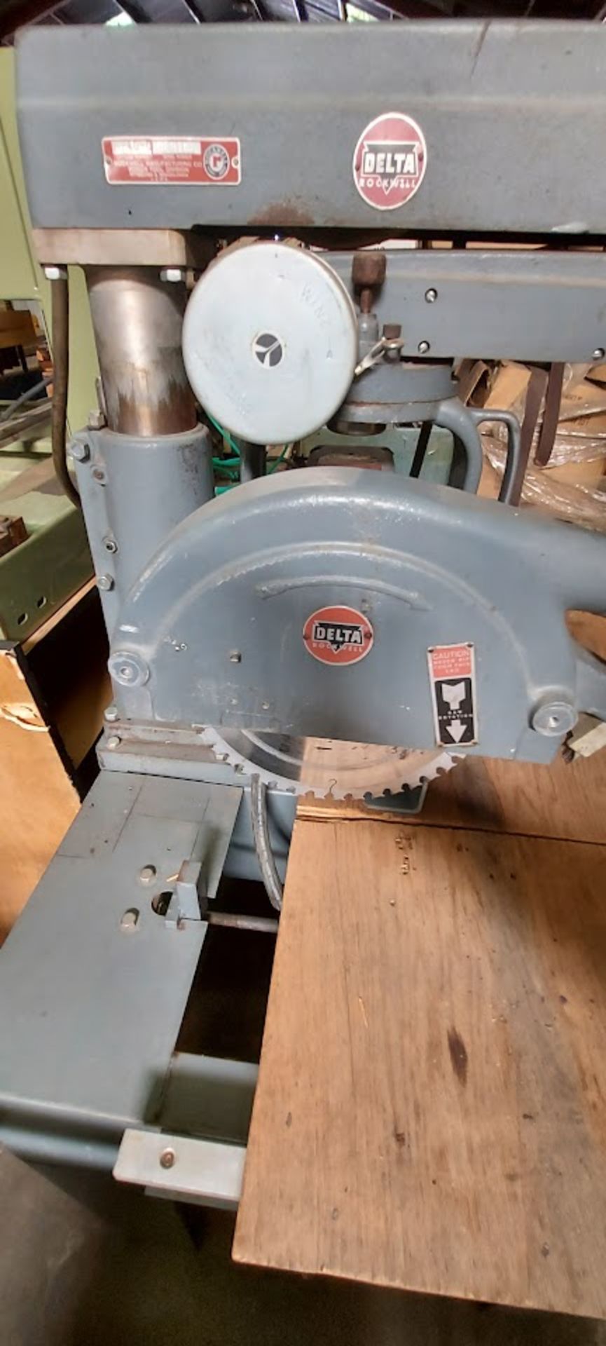 Delta 14" Radial Arm Saw, Model L-40-0, 5 hp 220/440 Volt 3-phase - Bild 4 aus 4