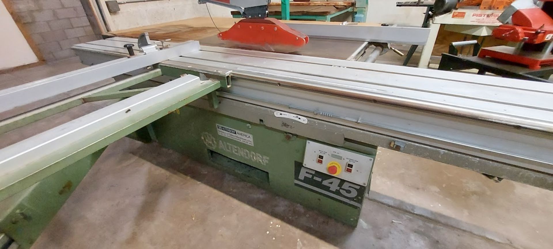 Altendorf F45 Sliding Table Saw, Model 86-6-9, 2 motors 3ph - Image 6 of 6