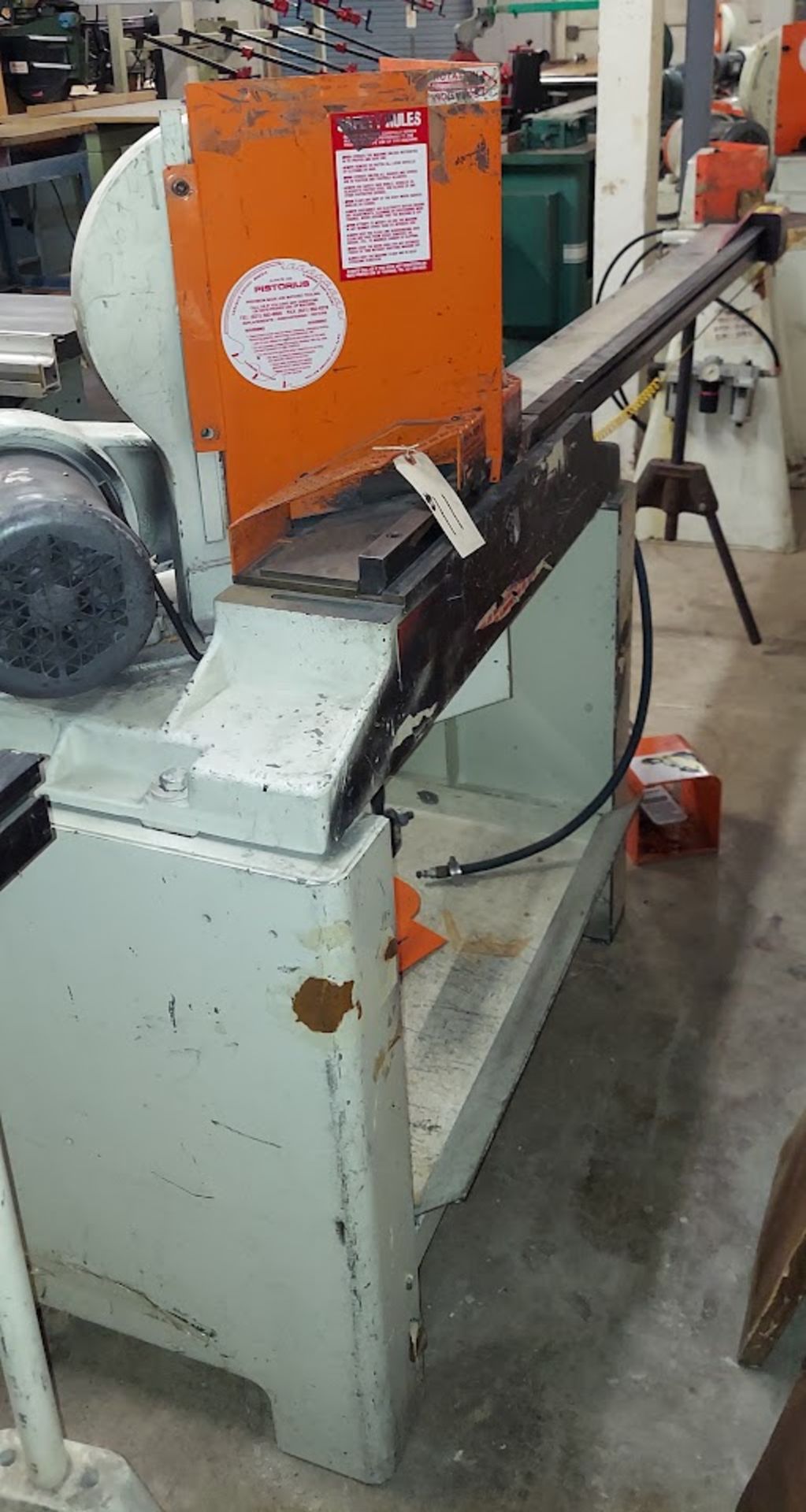 Pistorius Double Mitre Saw, Model MN201, 1.5hp 3ph w/Pow-R-Lok Stop