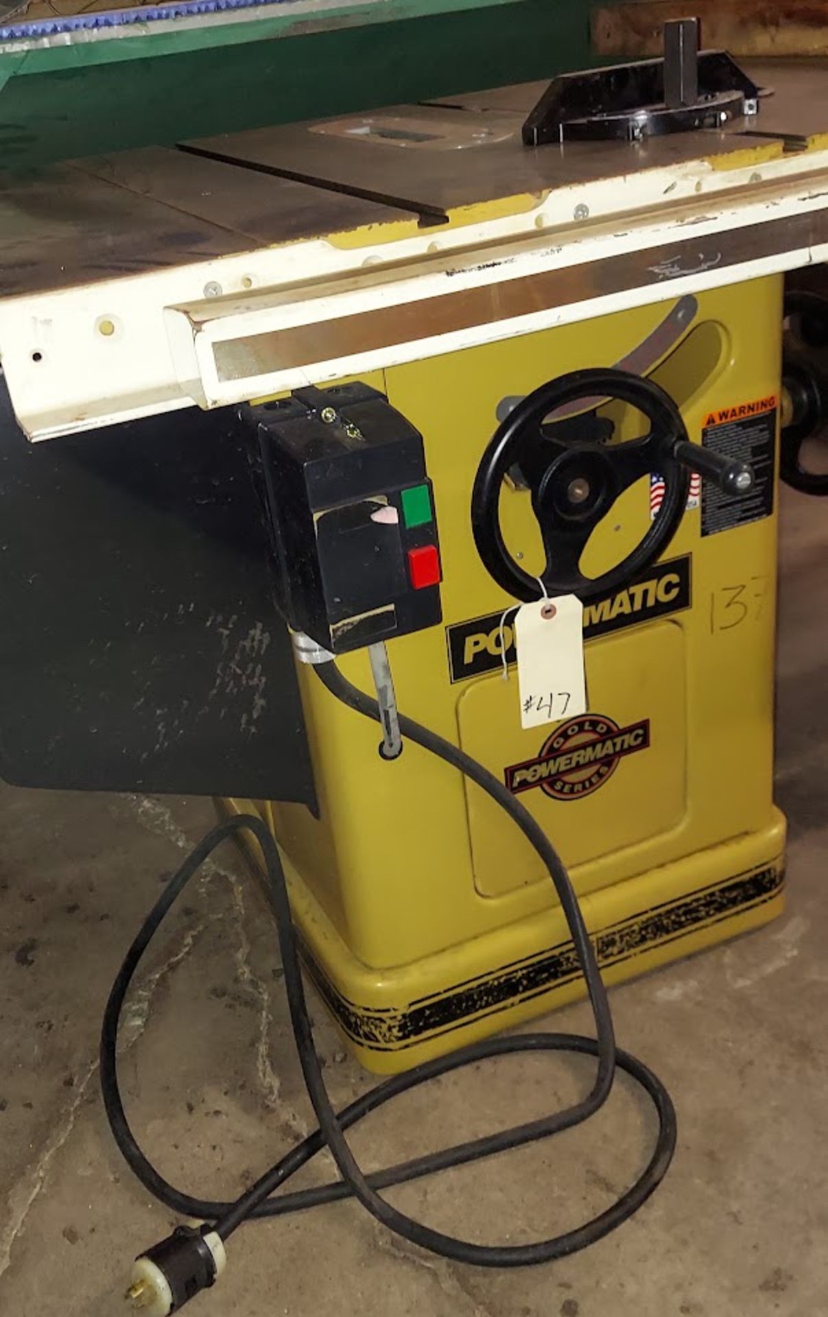 Powermatic Table Saw, Model 66-TA, 5hp 120/460V 3ph - Image 2 of 4