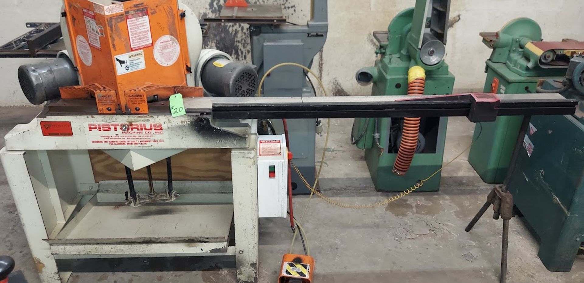 Pistorius Double Mitre Saw, Model MN201, 1.5hp 3ph w/Pow-R-Lok Stop