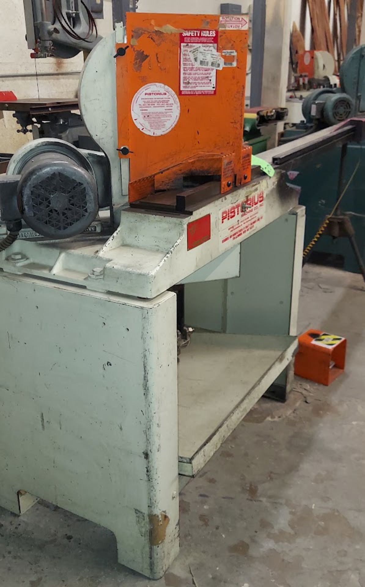 Pistorius Double Mitre Saw, Model MN201, 1.5hp 3ph w/Pow-R-Lok Stop - Image 2 of 4