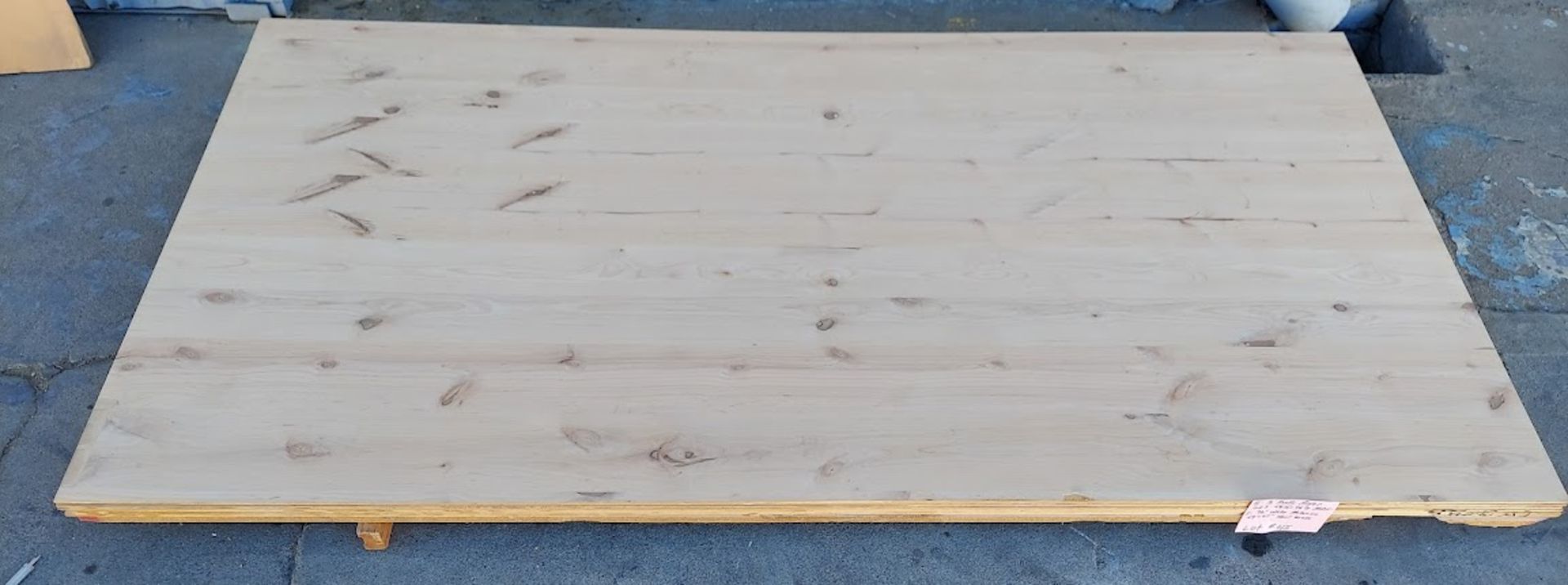 8 pcs 1/4" Knotty Alder MDF 48.5" x 96.5" G2S PLUS 1 pc 3/4" White Melamine 49" x 97"