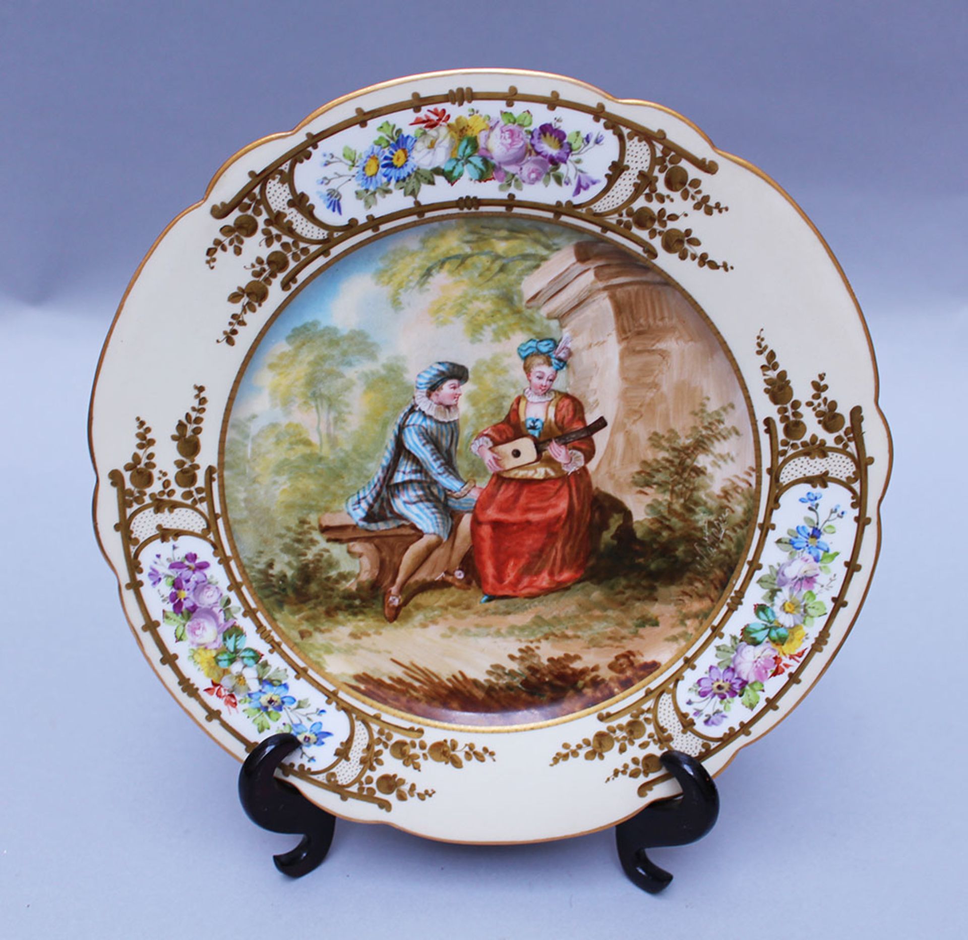 French porcelain plate