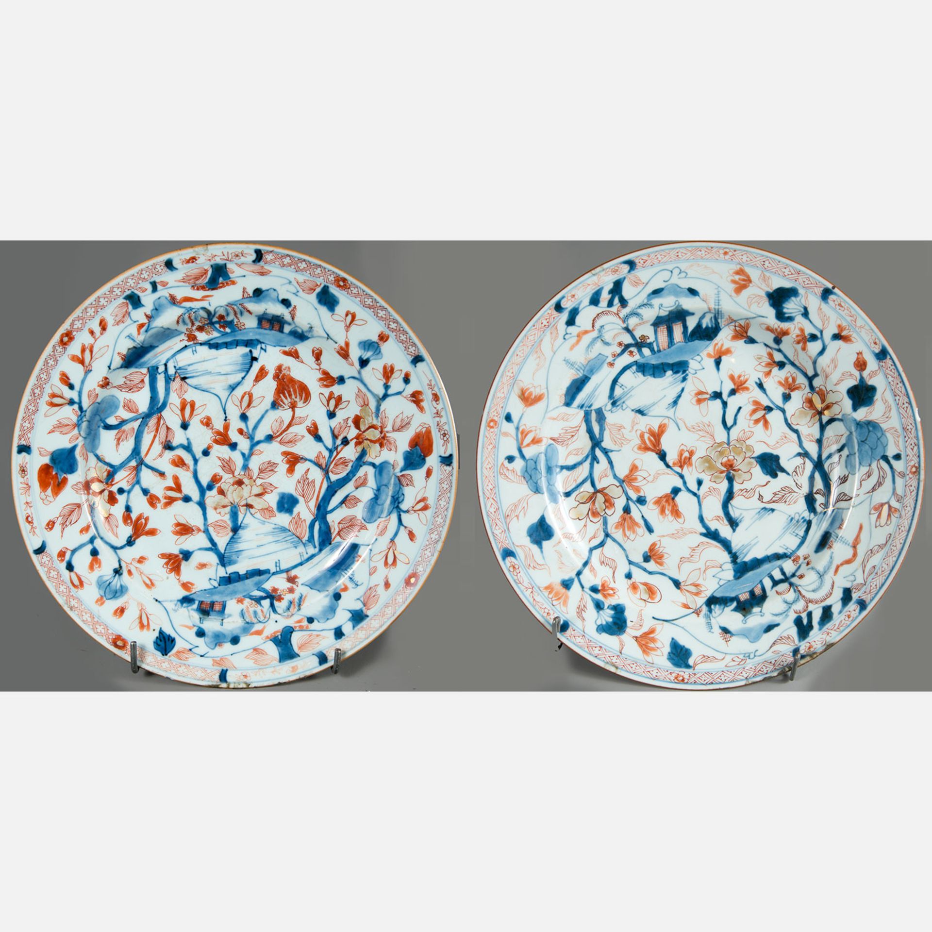 Pair of Imari dishes