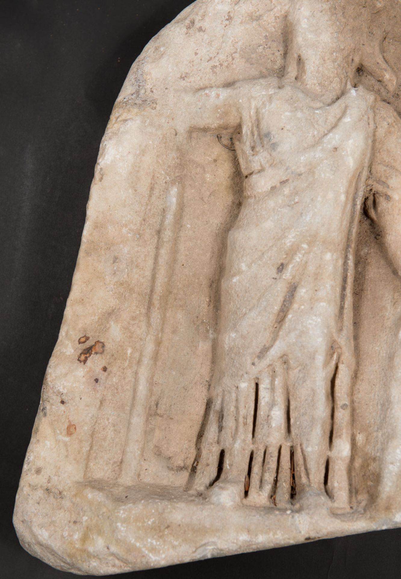 Hellenistic or Roman ancient marble relief - Bild 2 aus 3