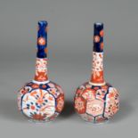 Pair of Imari bottles